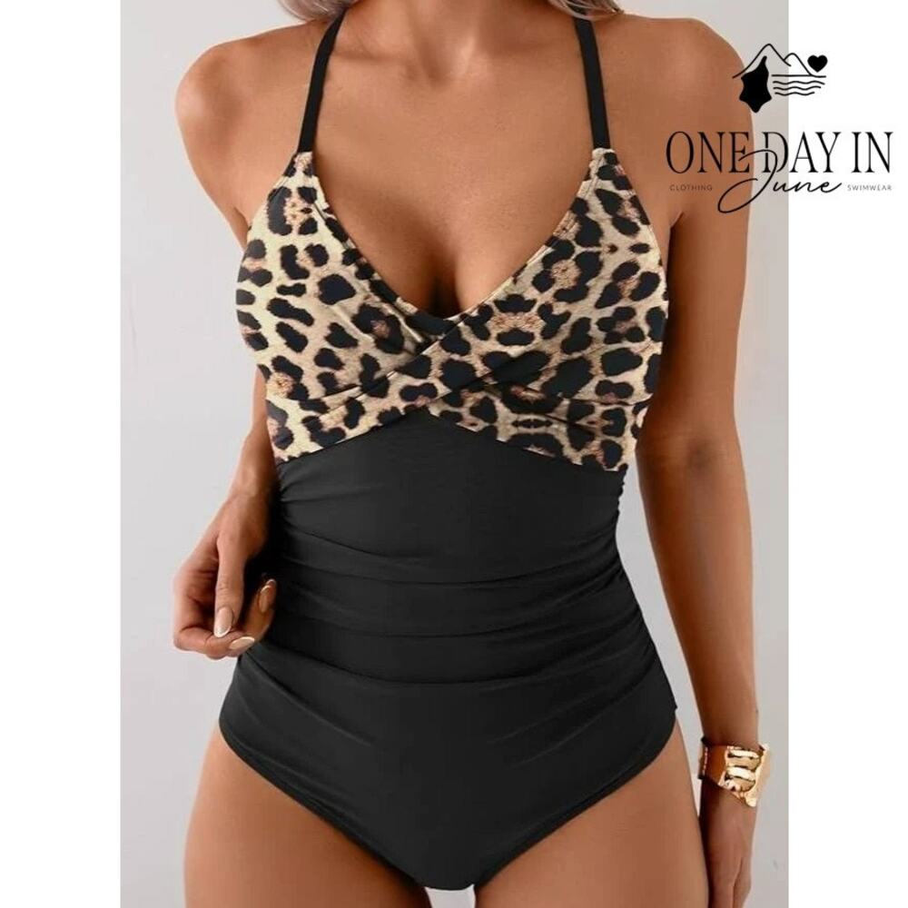 B2Prity Twist Front One Piece Swimsuit Size S